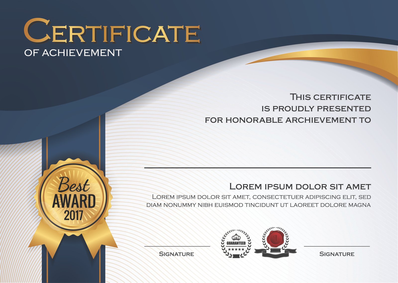 Certificate template